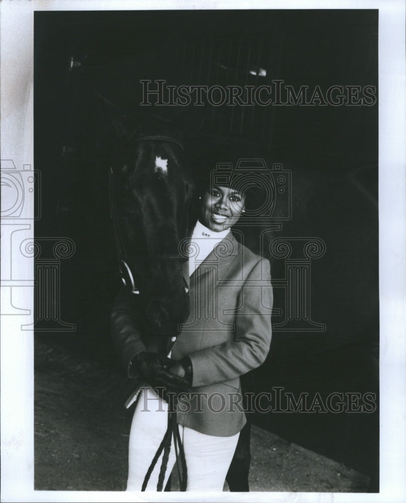 1990 Press Photo Doone Marie Cheek First African American - RSH04663 - Historic Images