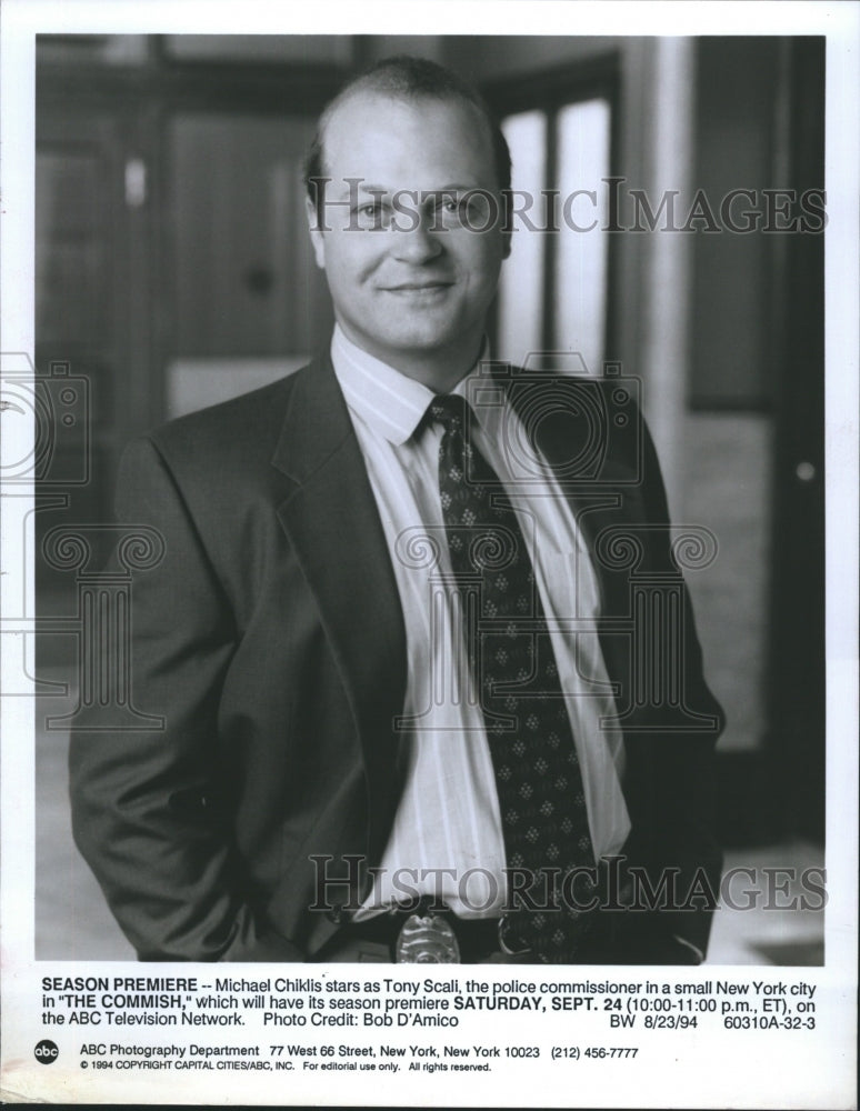 1996 Press Photo Michael Chiklis Stars as Tony Scall, The Police Commissioner - Historic Images