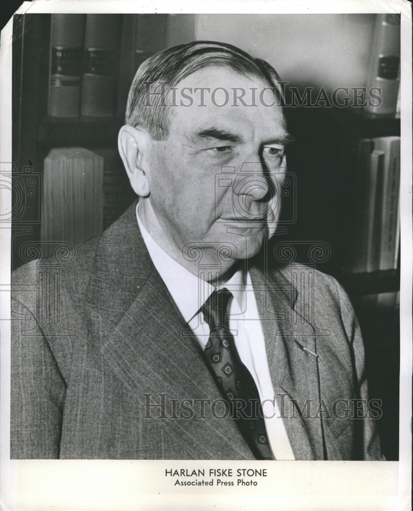 Press Photo Harlan Fiske Stone - RSH04689 - Historic Images