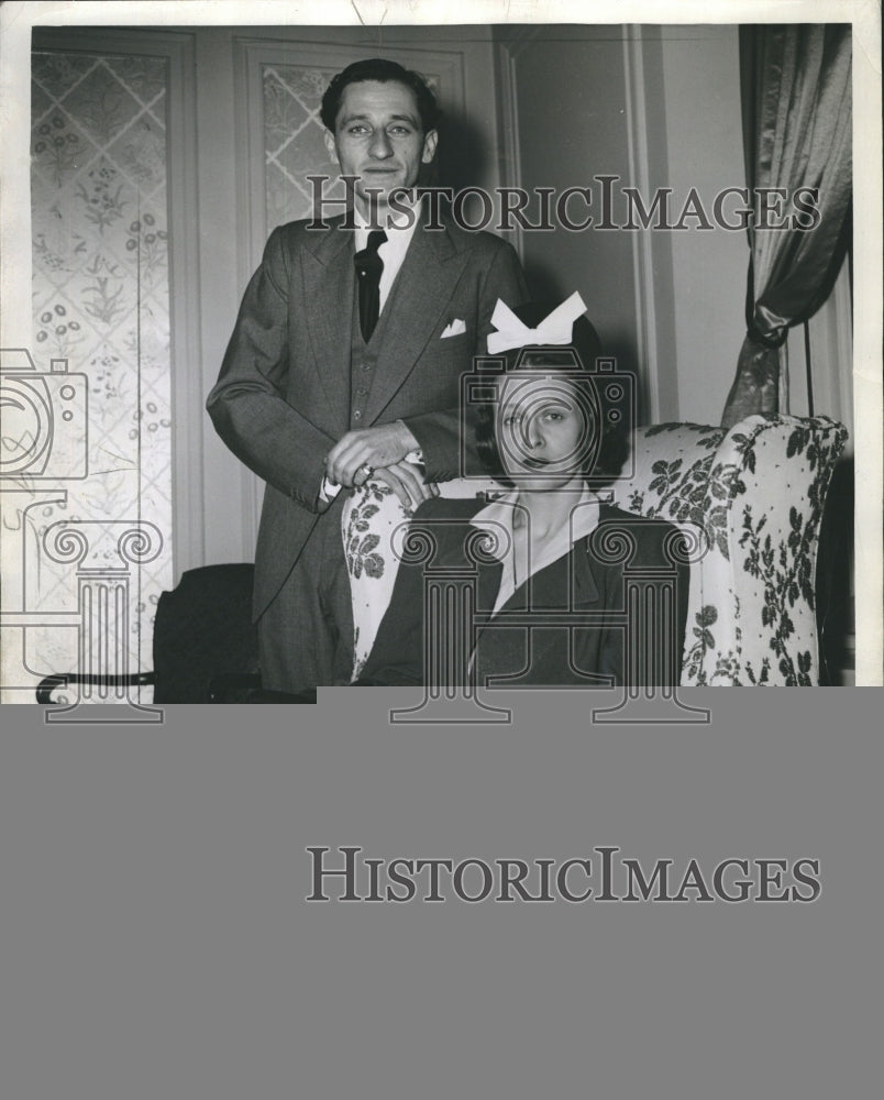 1941 Press Photo Prince George Chavchacadze/Princess Alexandra Rostislav-Chicago - Historic Images