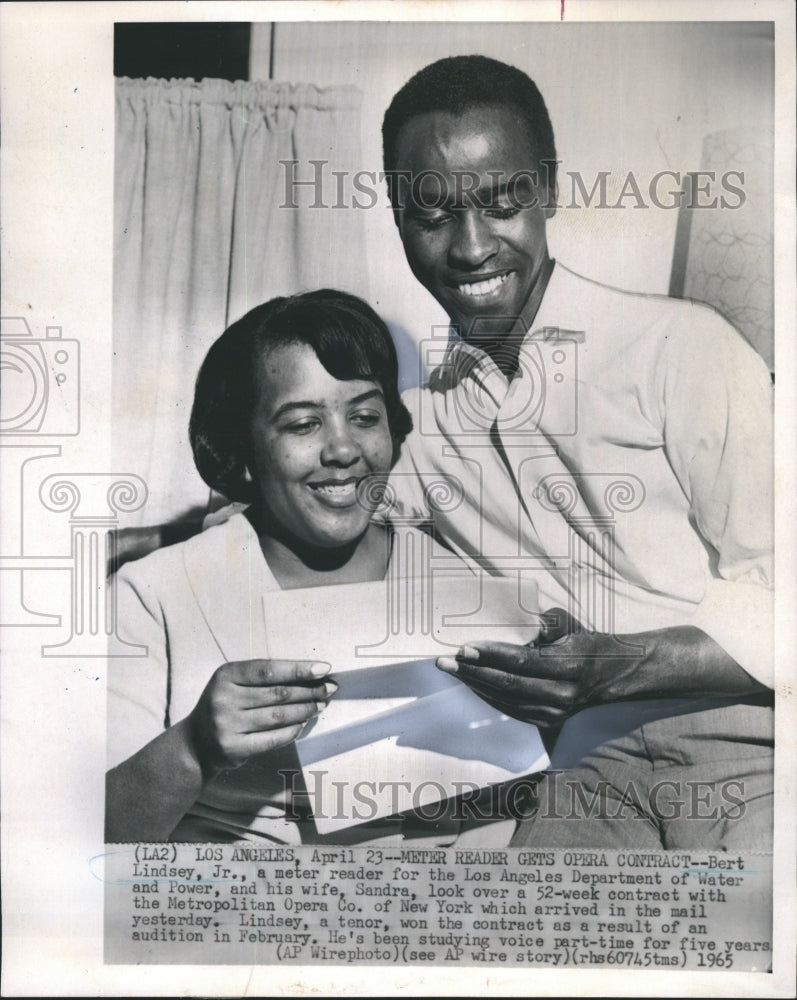 1965 Meter Reader Bert Lindsey Gets Part In Opera In Los Angeles CA-Historic Images