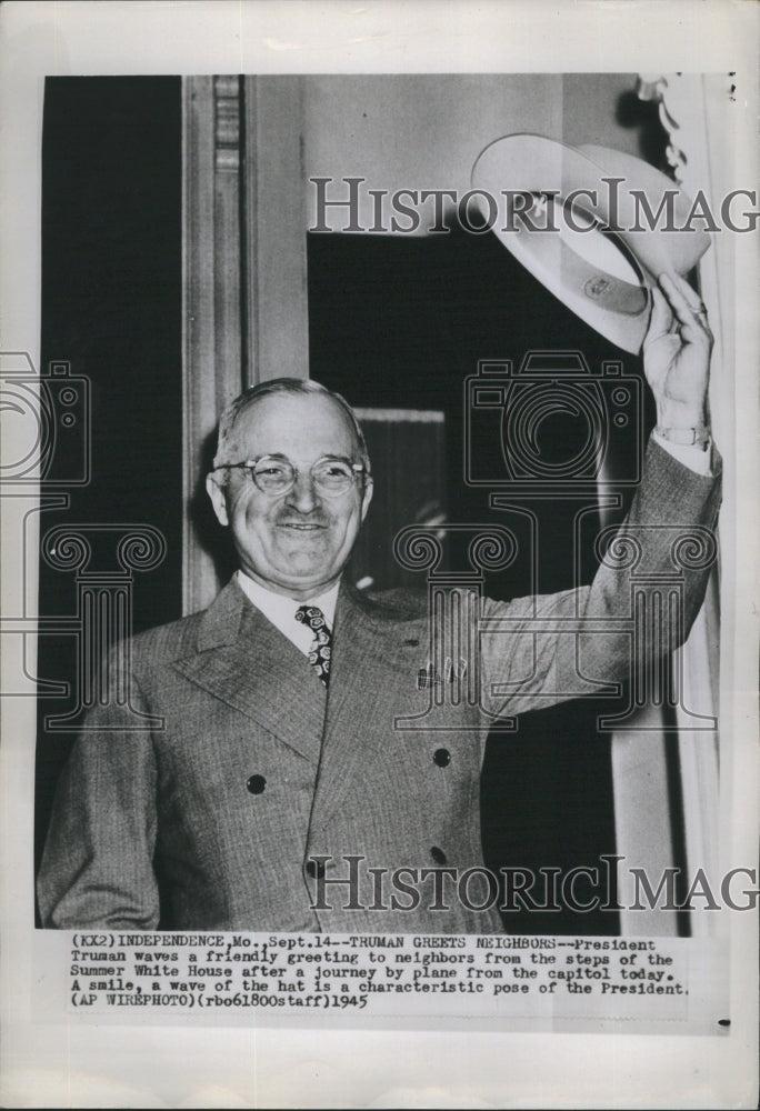 1945 Press Photo President Harry S. Truman - RSH05099 - Historic Images