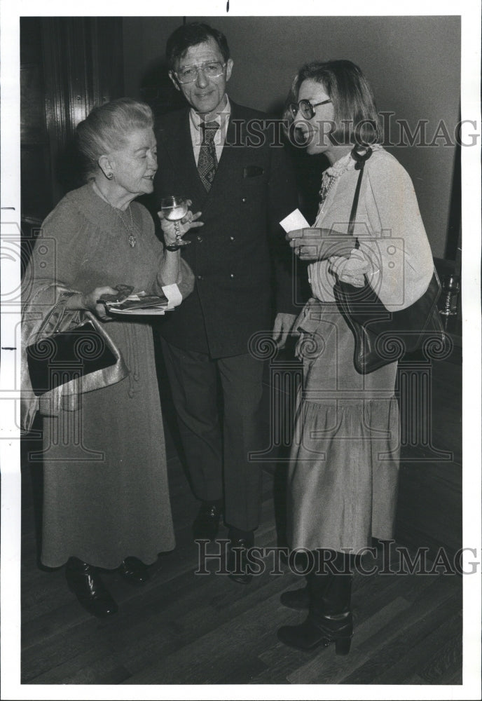 1977 Press Photo People At Party For Studs Terkel&#39;s Book Made Into Play Working - Historic Images