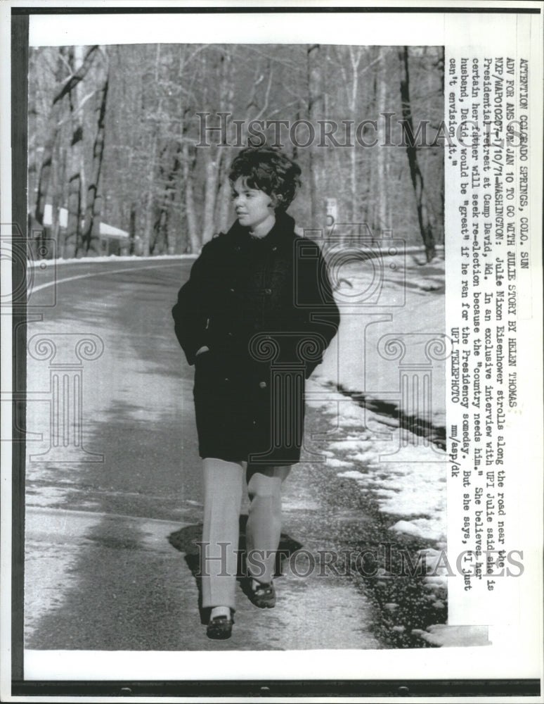 1971 Press Photo Julie Eisenhower - Historic Images