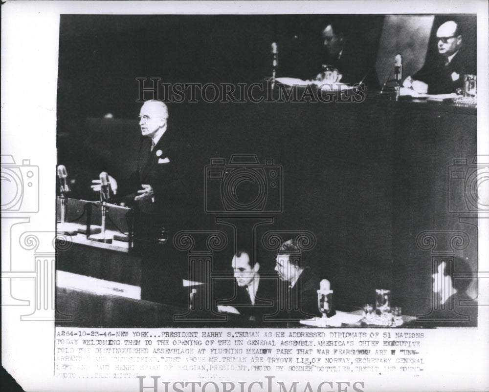 1946 Press Photo President Harry Truman - RSH05549 - Historic Images