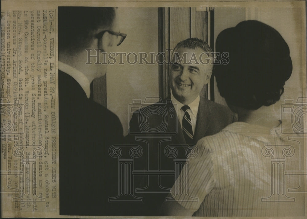 1972 Press Photo Samuel Stumpf, Cornell president. - RSH05567 - Historic Images