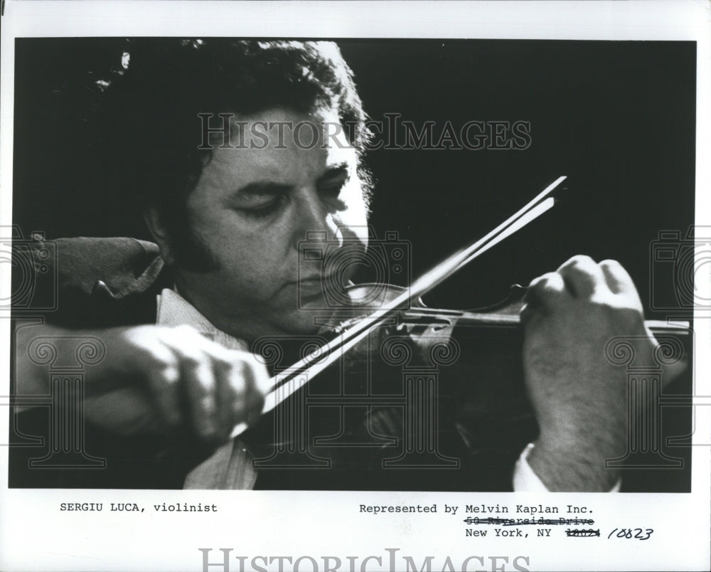 Press Photo Sergui Luca Violinist - Historic Images