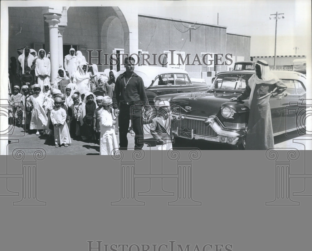 1958 Press Photo Prince Leading his class leaving School house - RSH05791 - Historic Images