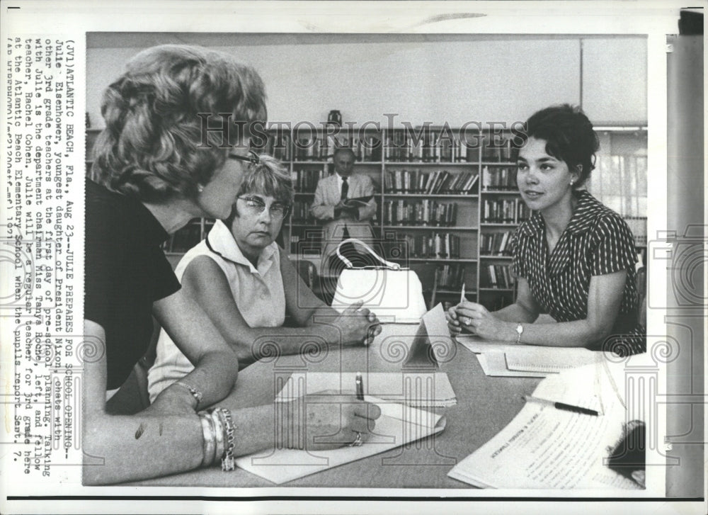 1971 Press Photo Julie Eisenhower/Daughter President Nixon/Tanya Roche/R. Cohen - Historic Images