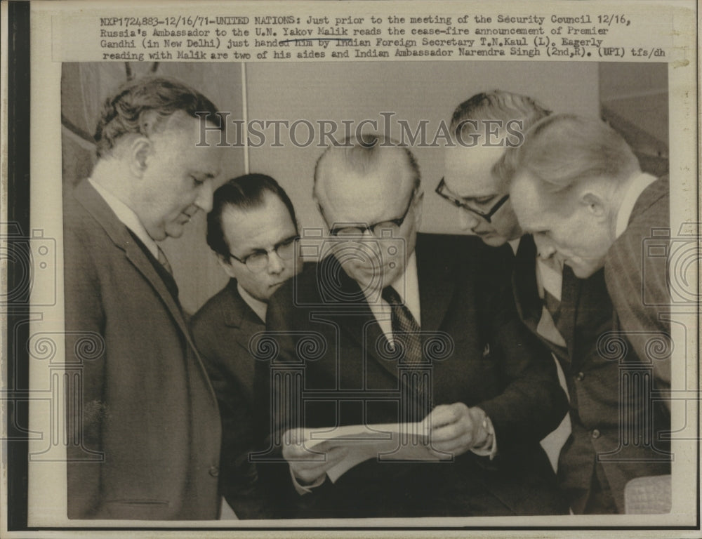 1971 Press Photo United Nations - Historic Images