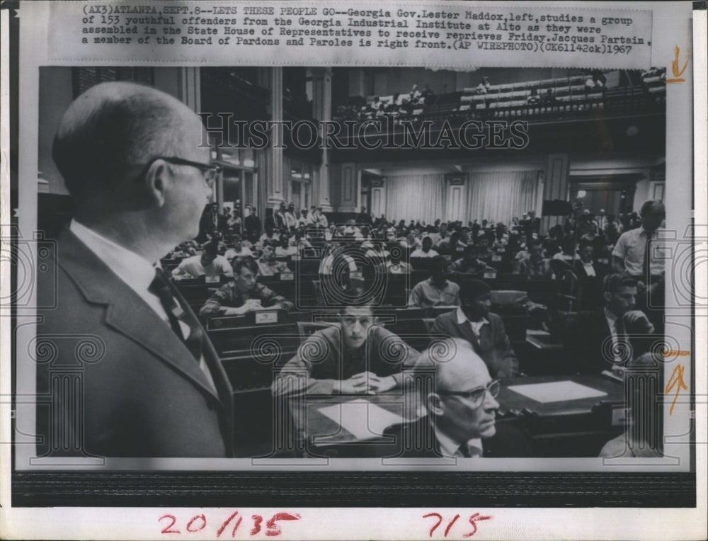 1967 Press Photo Governor Lester Maddox - RSH06363 - Historic Images