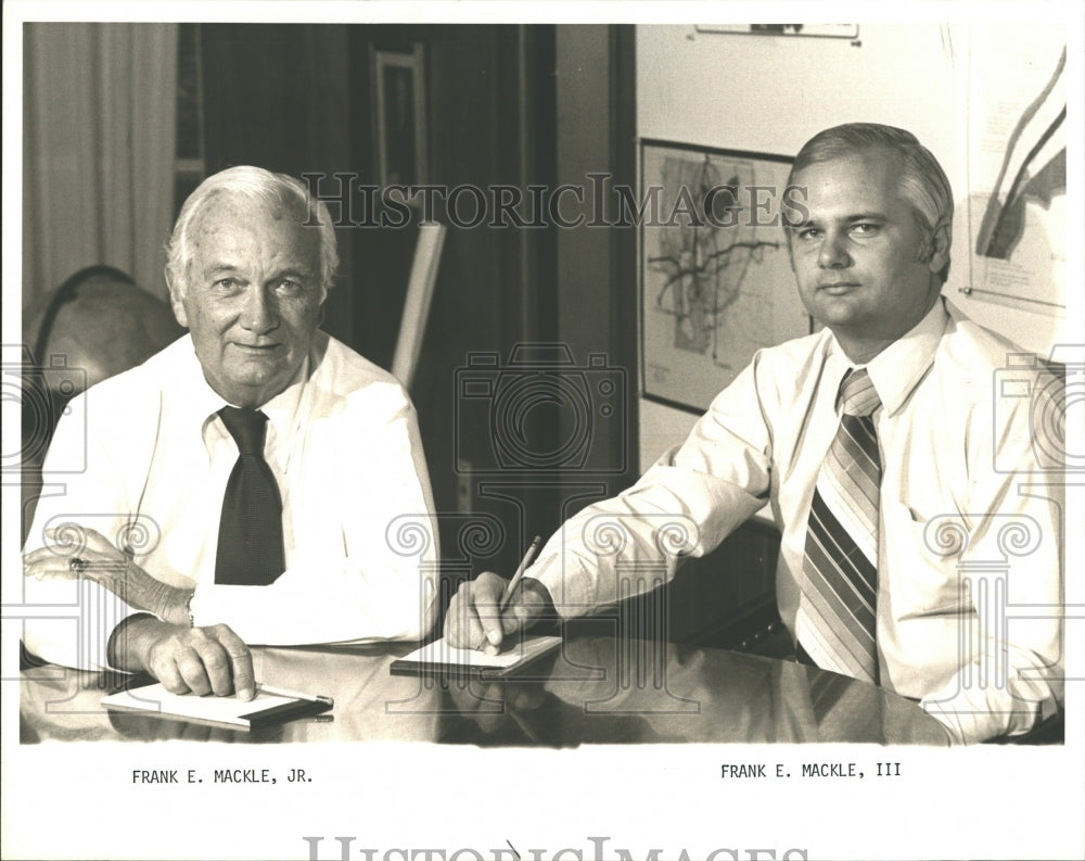 1981 Press Photo Frank E. Mackle Jr. Frank E. Mackle III - Historic Images
