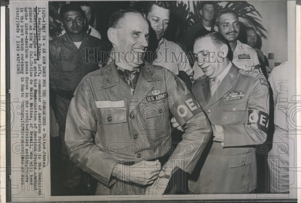 1965 Press Photo Lt General Bruce Palmer - Historic Images