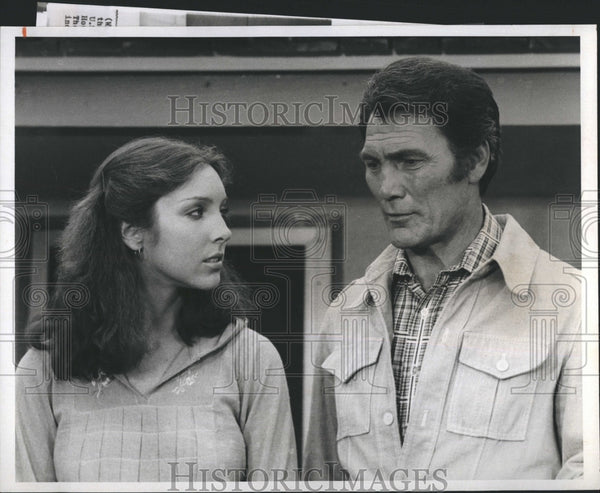 Press Photo Actor Jack Palance and daughter on Bronk - RSH06737 ...