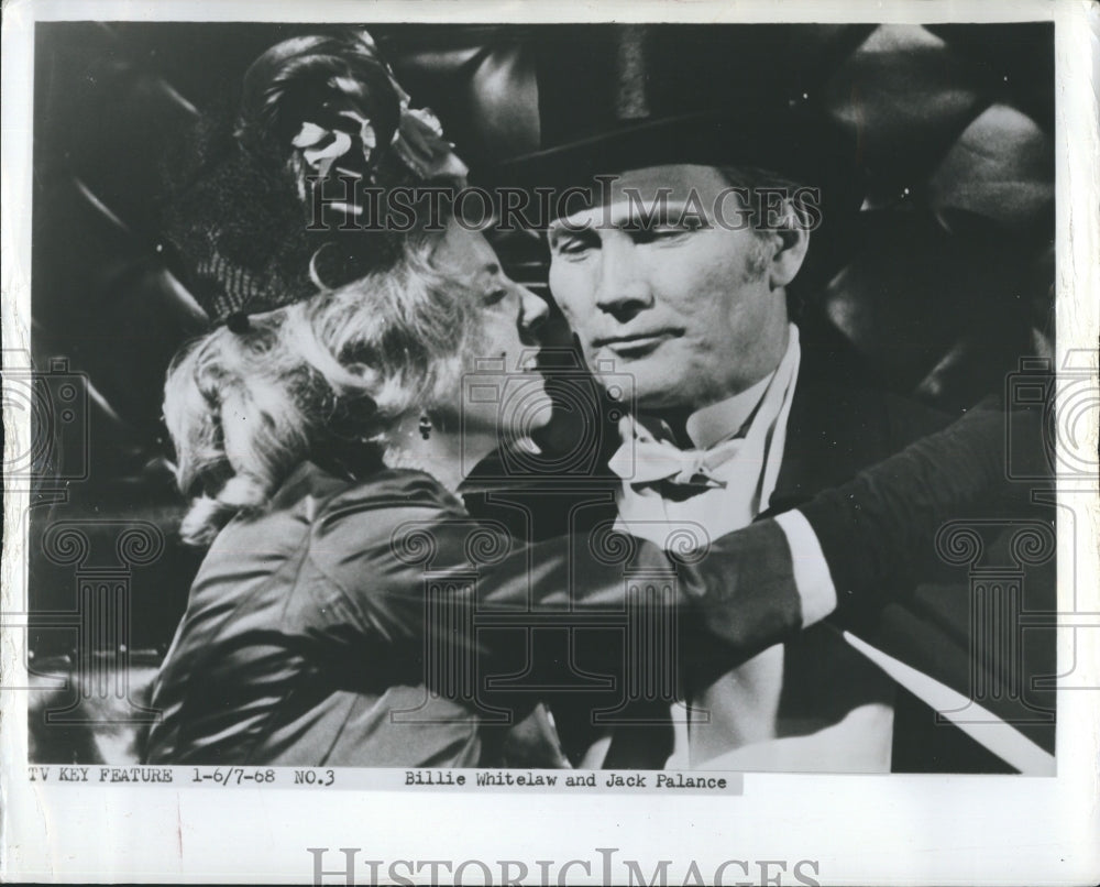 1968 Press Photo Jack Palance/Actor/Billie Whitelaw/Actress - RSH06809 - Historic Images