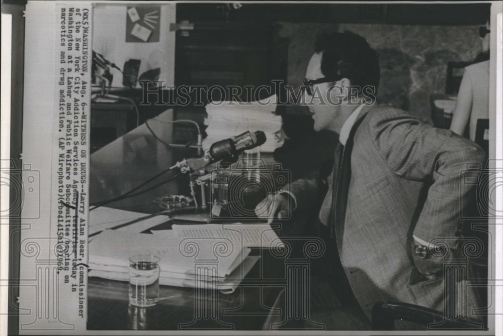 1969 Press Photo Larry Alan Bear Commissioner Of The NYC Addiction Services - Historic Images