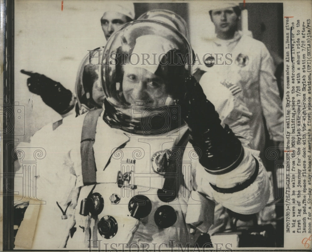 1973 Press Photo Skylab Astronaut Alan L. Bean - Historic Images