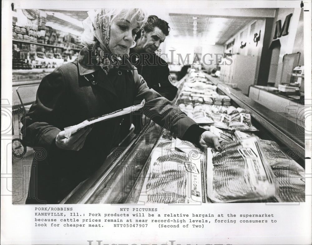 1979 Press Photo Pork And Bacon In Production Cheaper Meat - RSH07009 - Historic Images