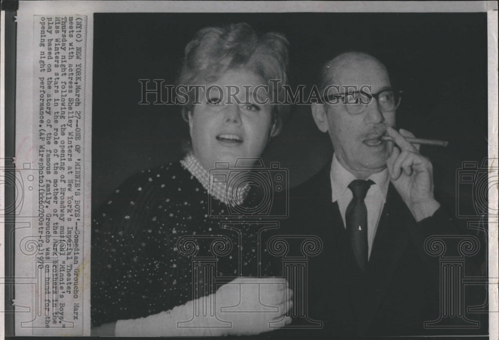 1970 Groucho Marx Shelley Winters-Historic Images