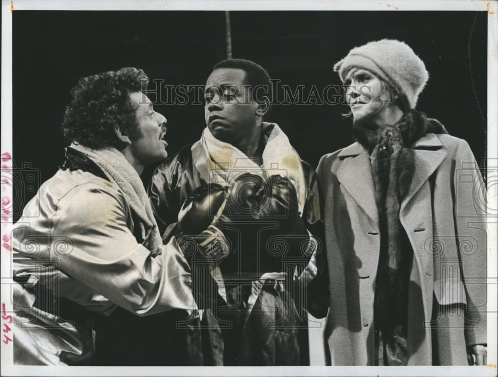 1972 Press Photo Flip Wilson Jerry Stiller Anne Meara On The Flip Wilson Show - Historic Images