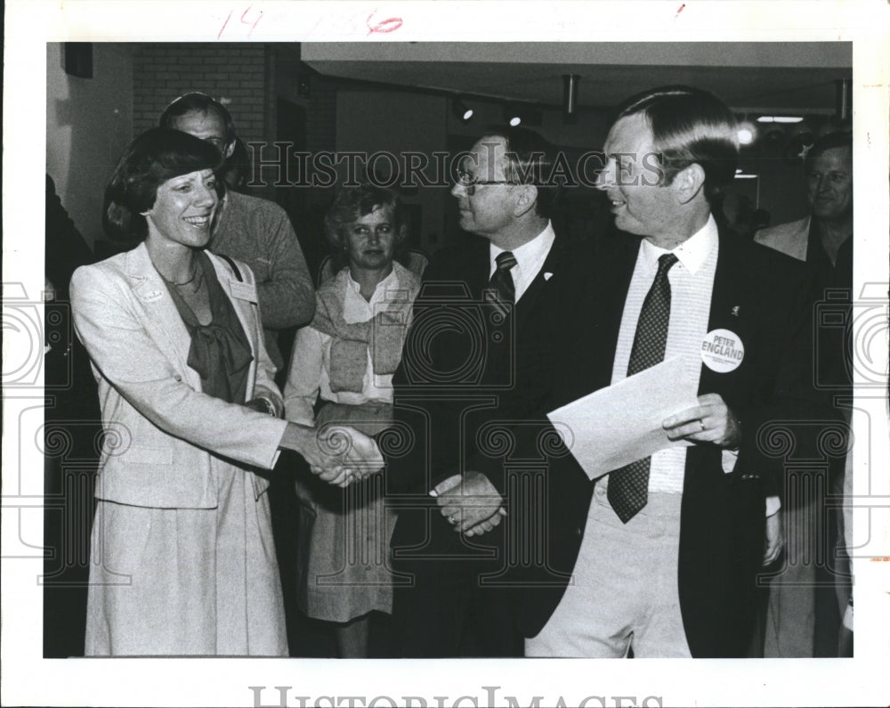 1983 Press Photo Martha Cooper Maddux,Dean Staples &amp; Peter England - Historic Images