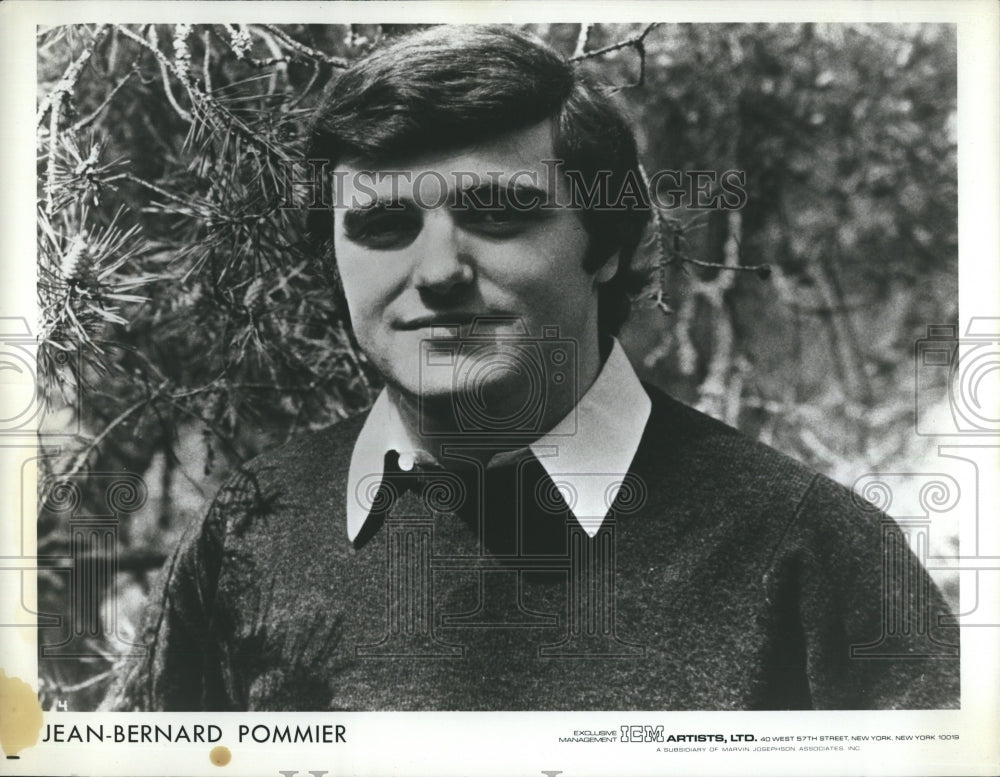 1980 Press Photo Jean-Bernard Pommier/Pianist - Historic Images