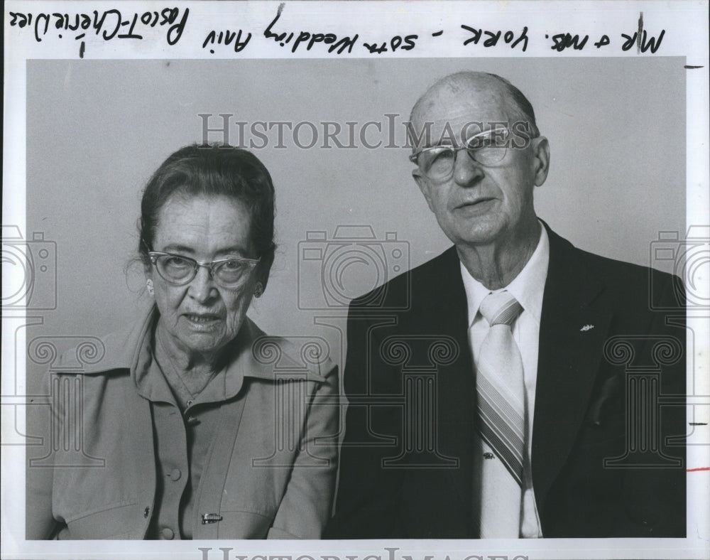 1981 Press Photo Mr Mrs William J York 50th Wedding Anniversary - RSH07797 - Historic Images