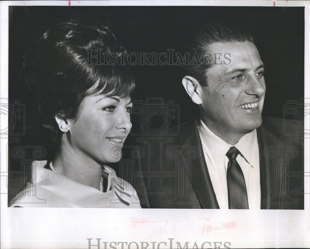 1966 Press Photo of Mr. and Mrs. Jack Yoches at &quot;Sound of Honor&quot; dinner - Historic Images