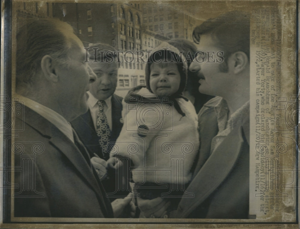 1971 Press Photo Mayor Sam Yorty - Historic Images