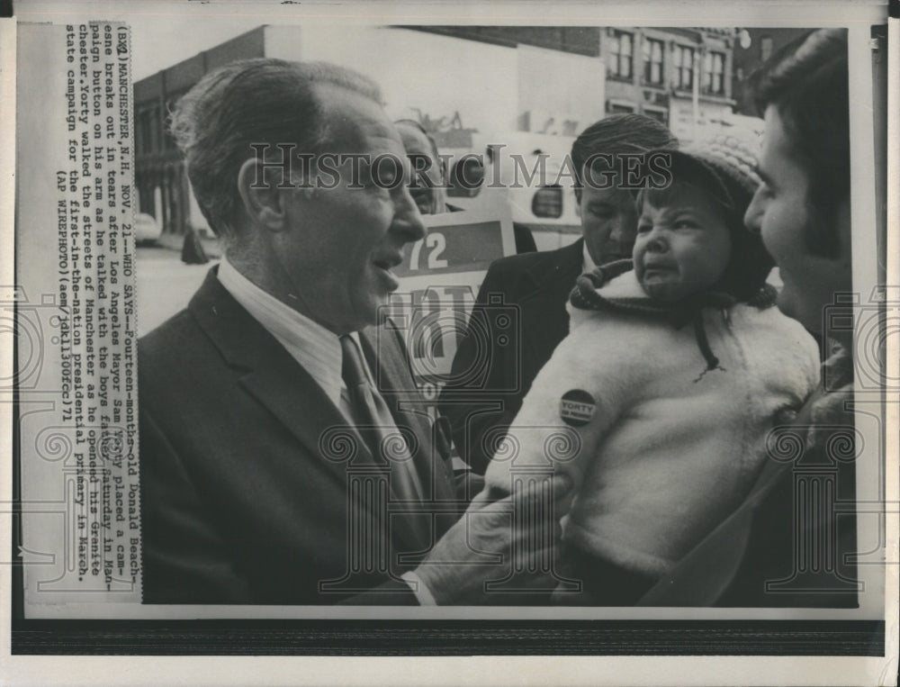 1971 Press Photo Los Angeles Mayor Sam Yorty - RSH07905 - Historic Images