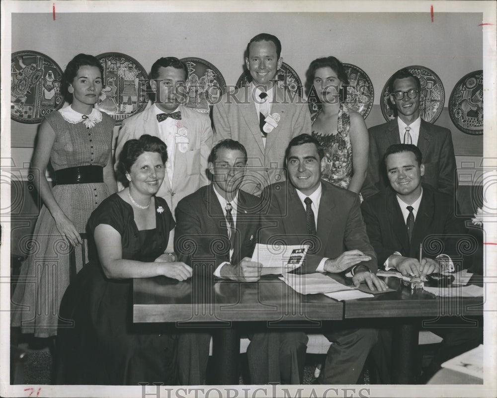 1957 Press Photo Florida Federation of Young Republicans State Officers-CW Bill - Historic Images