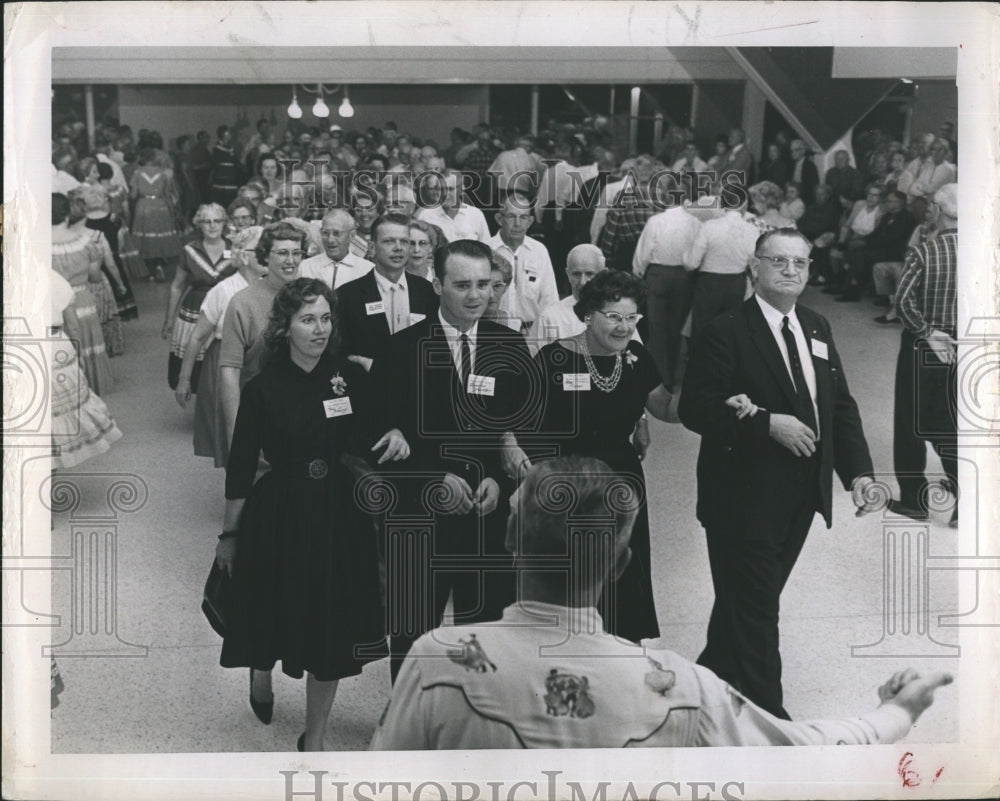 1961 Press Photo Senator Bill Young Archie Fisher - Historic Images