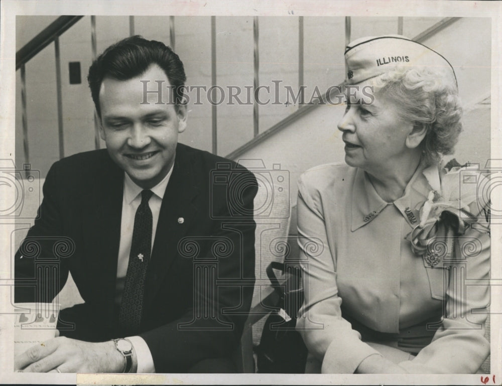 1959 Press Photo John W Mahan Doris Holm - Historic Images