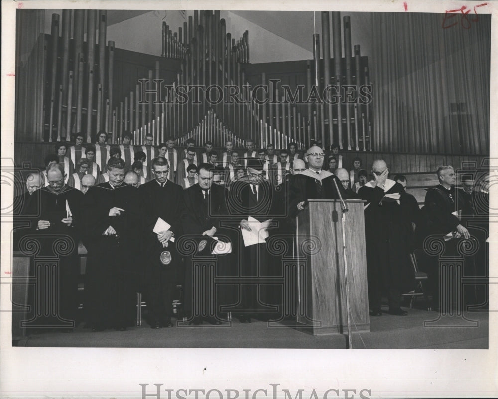 1963 Press Photo Florida Presbyterian College dedication - Historic Images