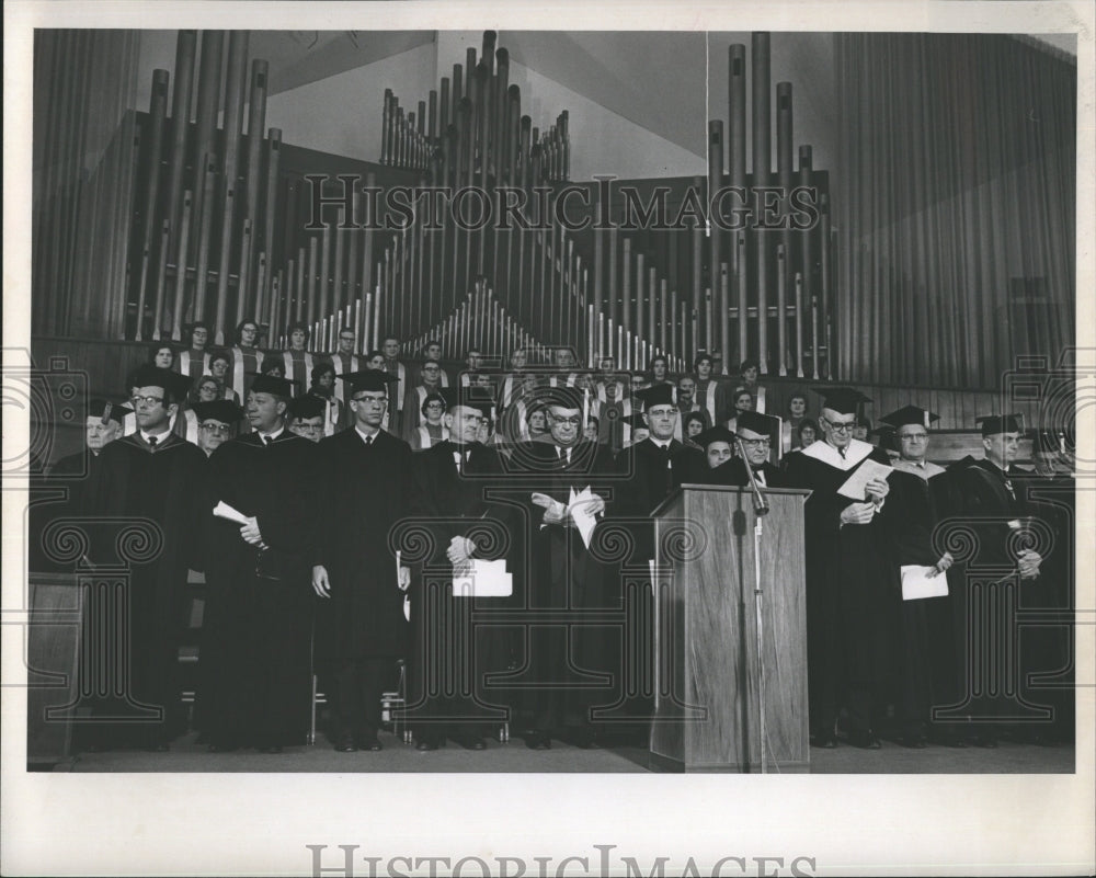 1963 Press Photo Florida Presbyterian College Dedication - Historic Images