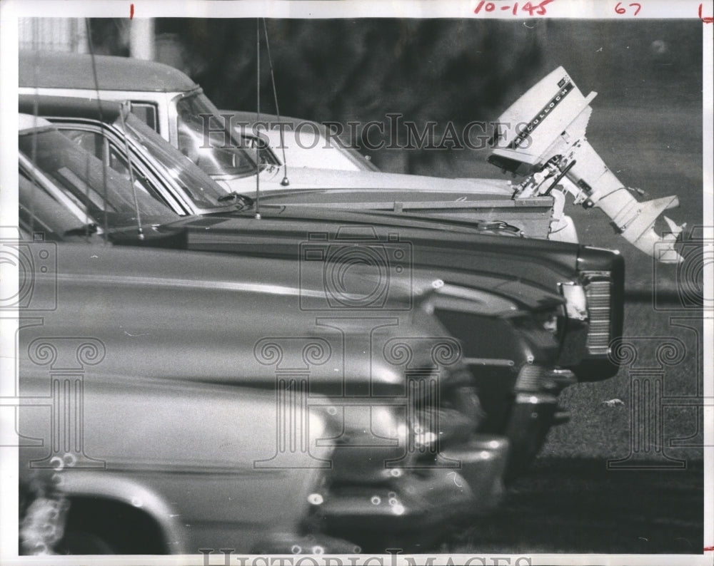 1970 Press Photo Florida Presbyterian College Parking Lot Boat - Historic Images