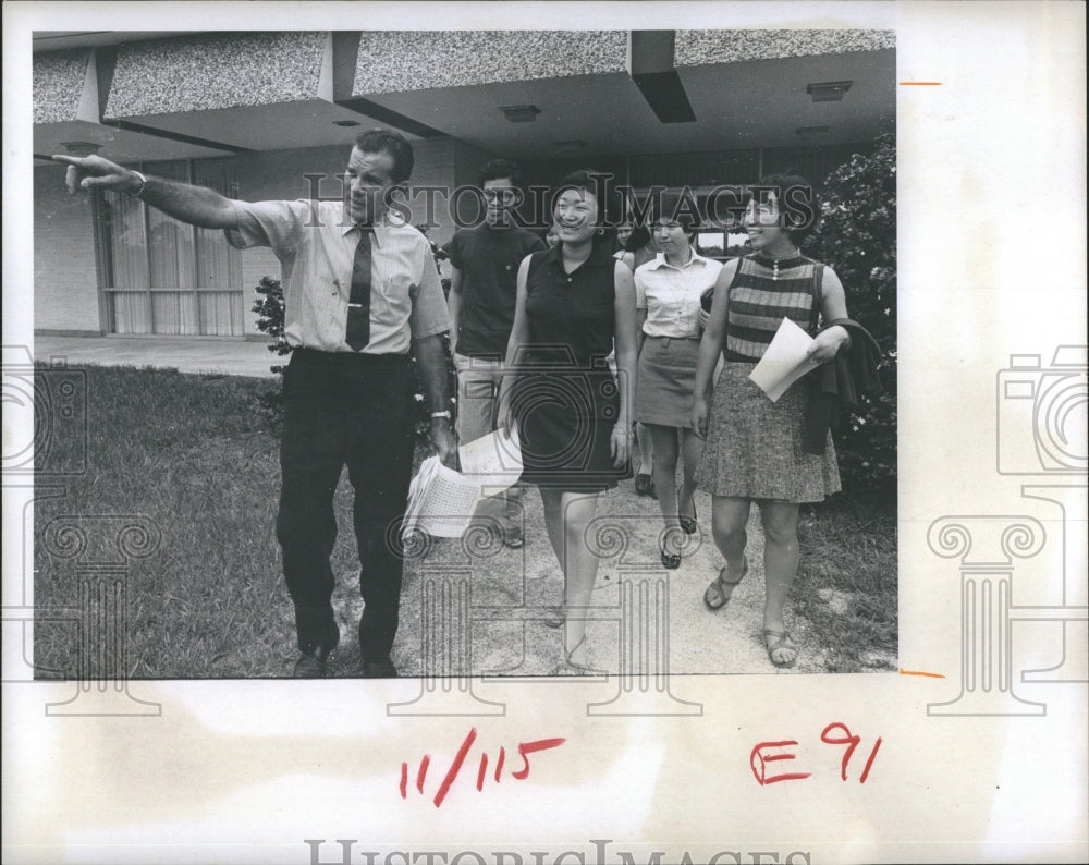 1970 Florida Presbyterian College Exchange Students-Historic Images