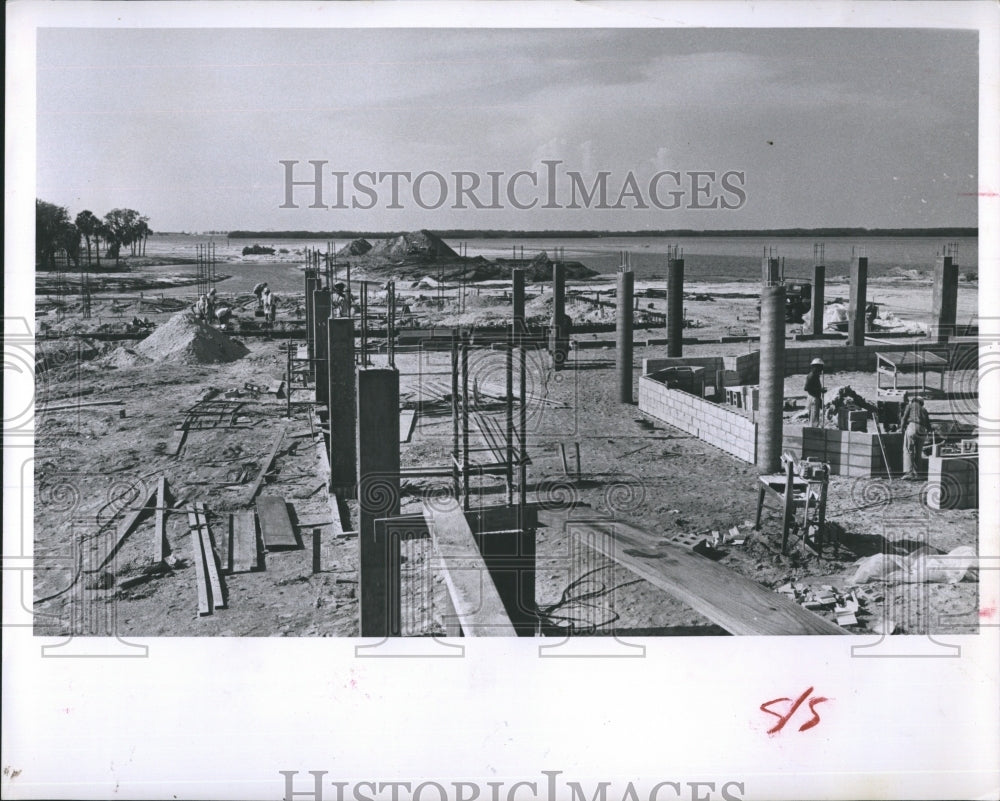 1963 Press Photo Florida Presbyterian College Science Complex Construction - Historic Images