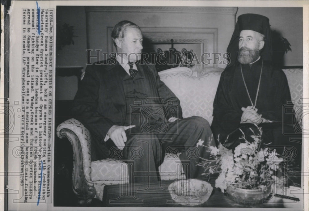 1963 Press Photo Archbishop Makarios - RSH08383 - Historic Images