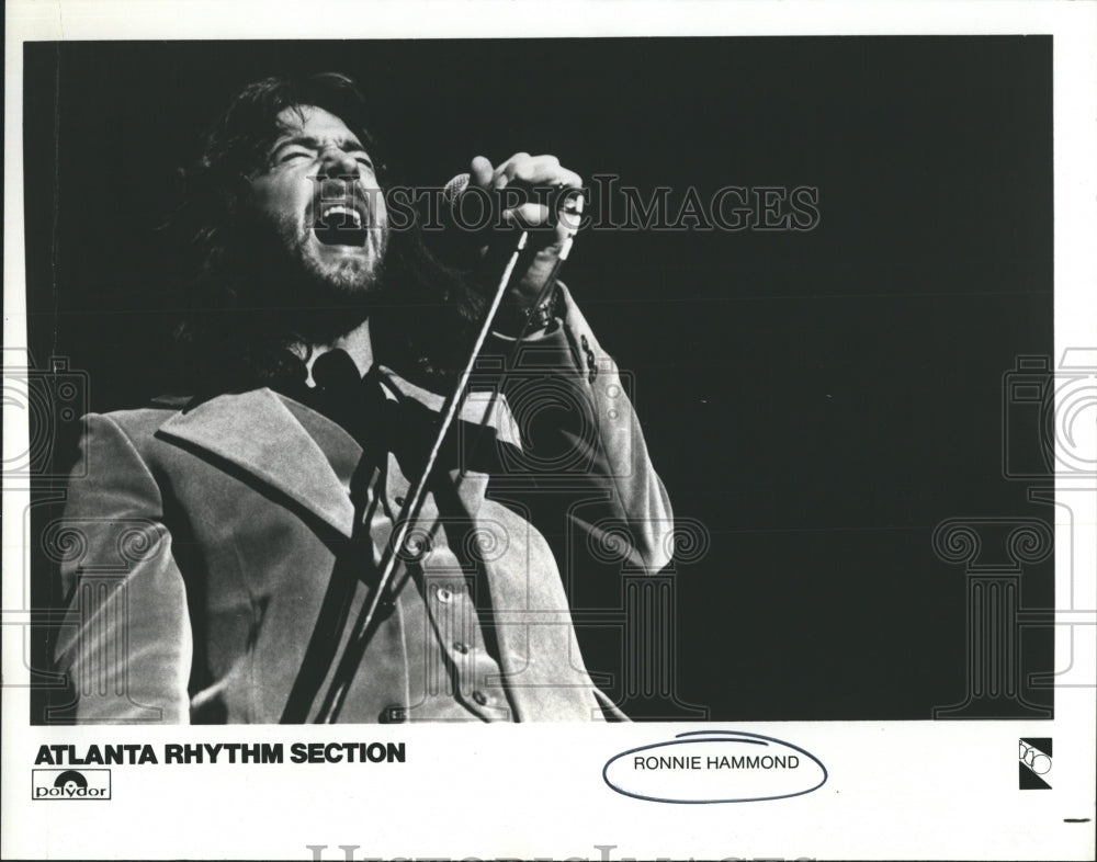 1979 Press Photo Ronnie Hammond, Atlanta Rhythm Section Singer - RSH08425 - Historic Images