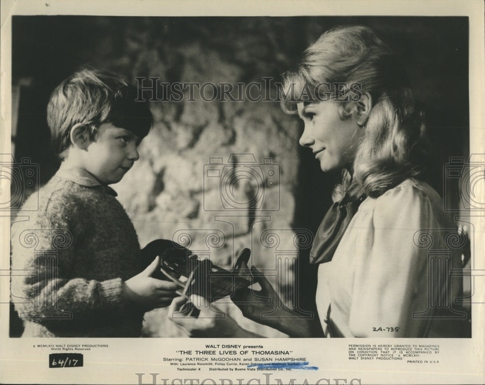 Press Photo Three Lives Tomasina Susan Hampshire - Historic Images