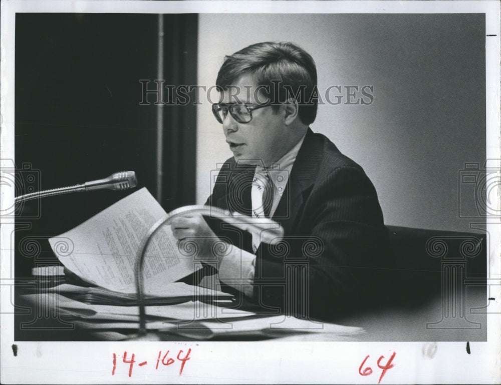 1980 Press Photo W. Scott Barnes Pasco City - RSH08457 - Historic Images