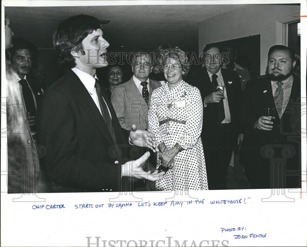 1960 Press Photo Chip Carter Presidents Son With Daisy Fields VP Upper Pinellas - Historic Images