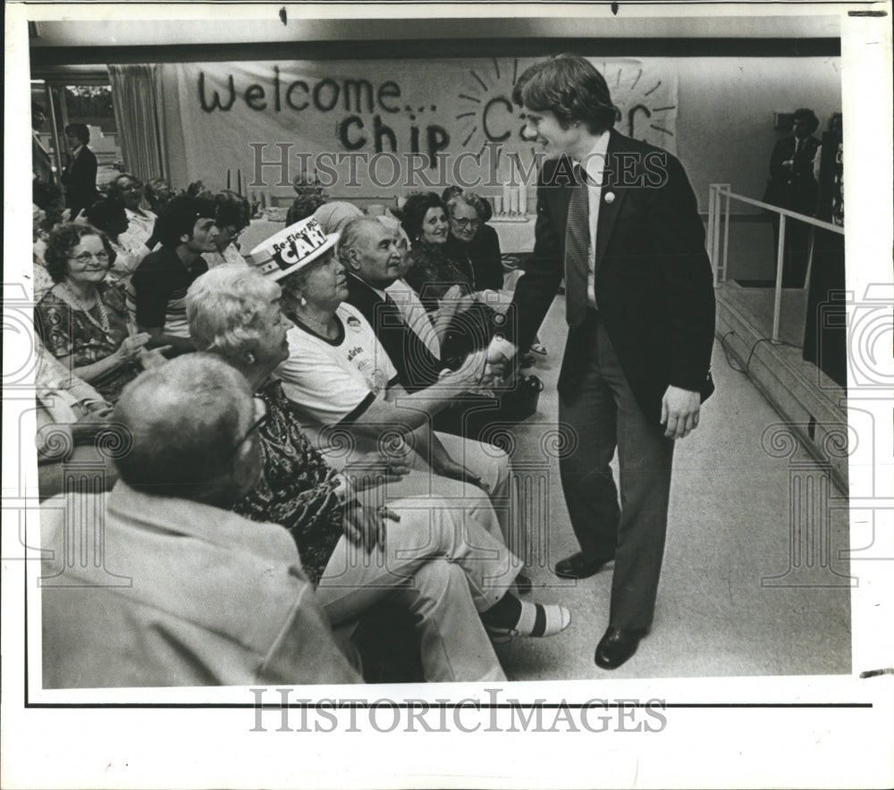 1980 Press Photo Chip Carter One OF Presidential Sons In Tarpon Springs FL - Historic Images