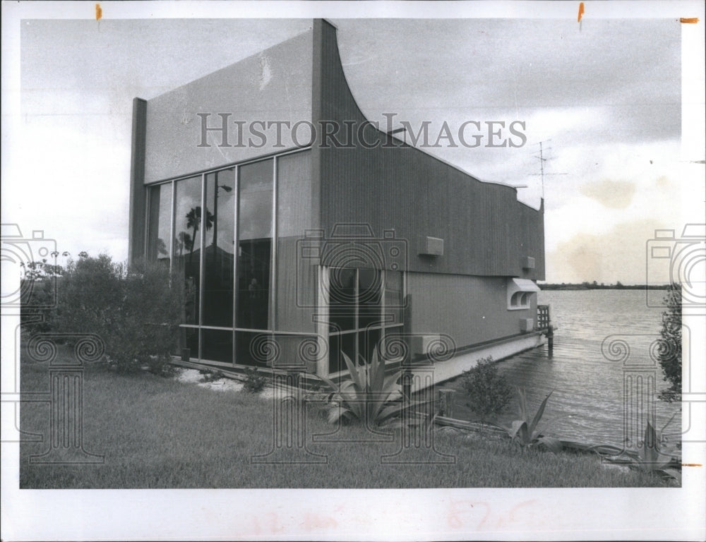 1970 Press Photo House boat - Historic Images