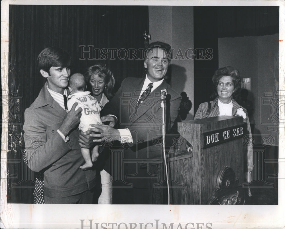 1974 Press Photo Politics. - Historic Images