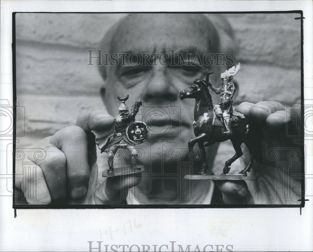 1979 Press Photo Jack Harris Collection of Mini Soldiers - RSH08909 - Historic Images