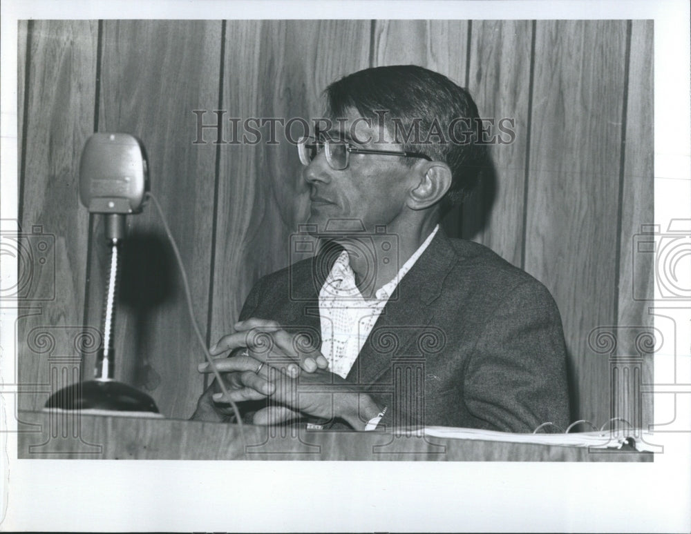 1976 Press Photo Ralph Harris Pasco County Zoning Board - Historic Images