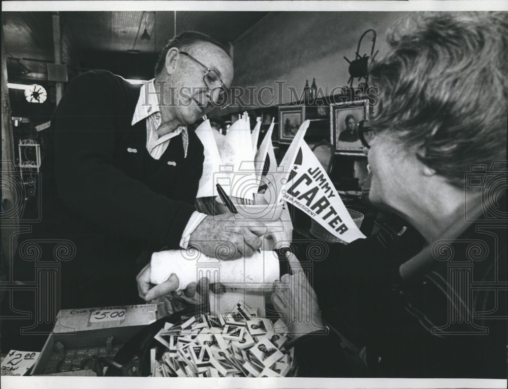 1977 Press Photo Hugh Carter, Cousin of Jimmy Carter - RSH09101 - Historic Images