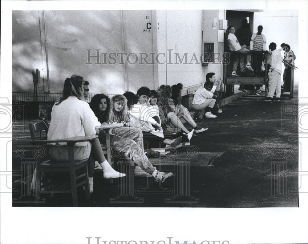 1988 Press Photo Clearwater High School had Fire - RSH09203 - Historic Images